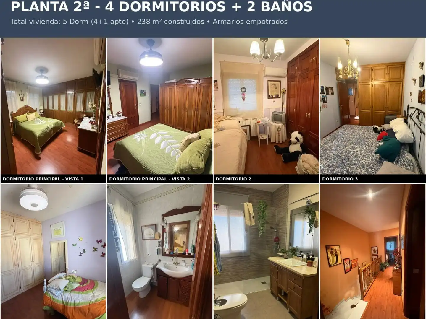 Dormitori de Casa o xalet en venda en Plasencia amb Aire condicionat, Terrassa i Piscina