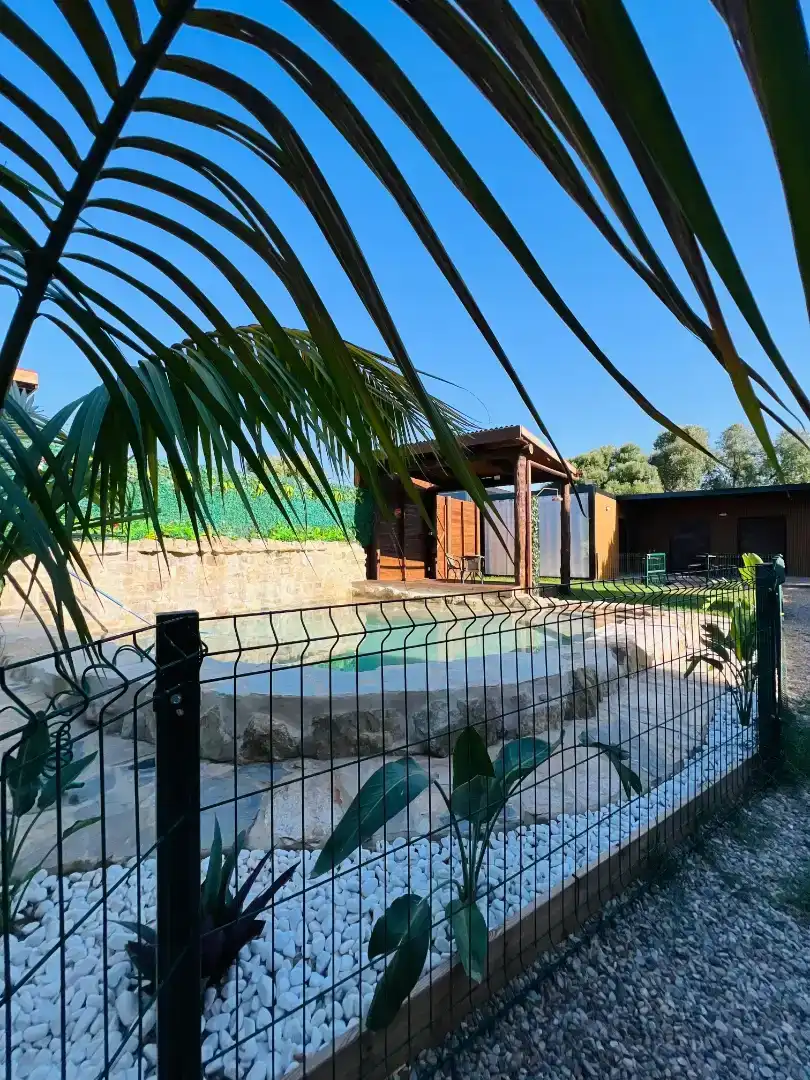 Schwimmbecken von Haus oder Chalet zur Miete in Vejer de la Frontera mit Klimaanlage, Privatgarten und Parkett