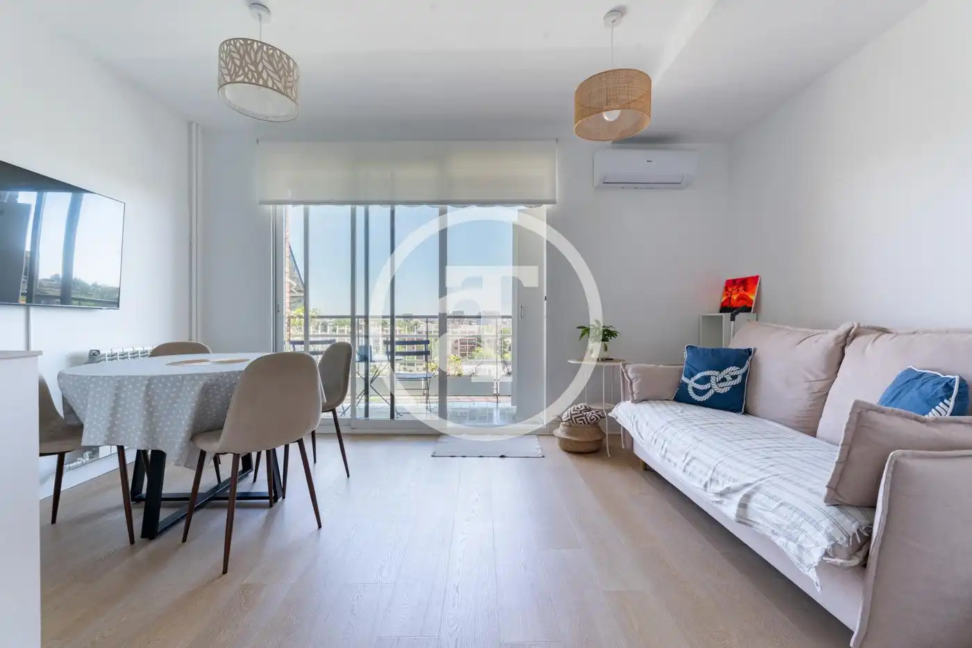 Terraza de Piso de alquiler en Madrid con Aire acondicionado, Calefacción y Amueblado