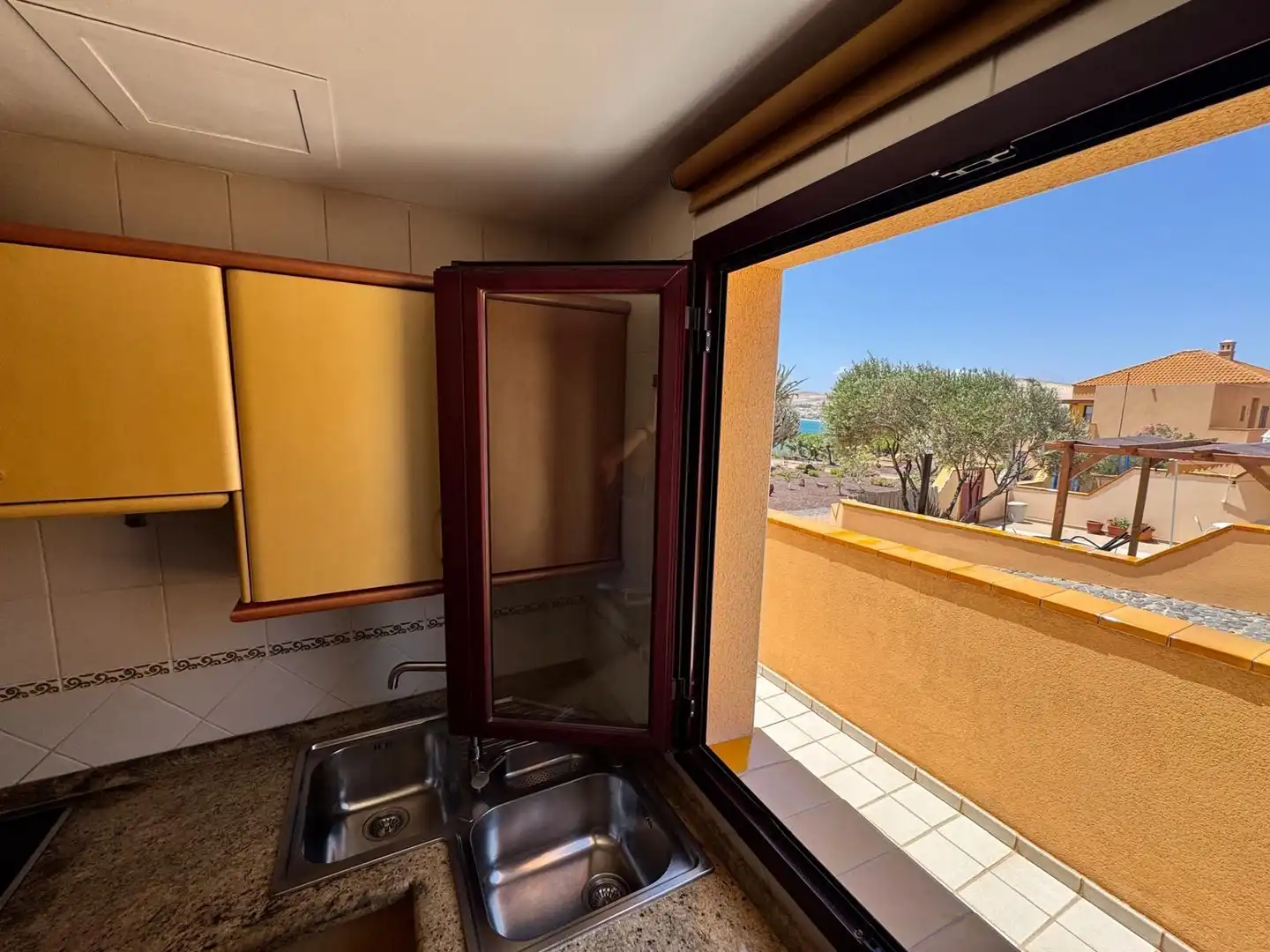 Terraza de Apartamento de alquiler en Costa Calma