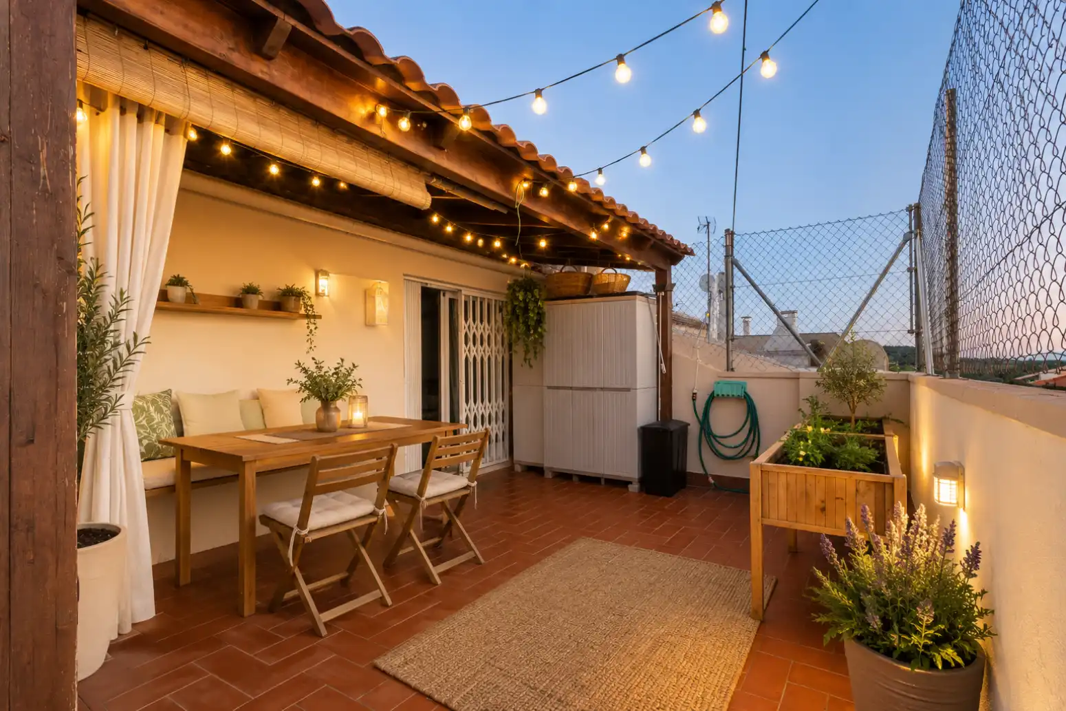 Terrace of Flat for sale in Terrassa  with Air Conditioner, Heating and Parquet flooring