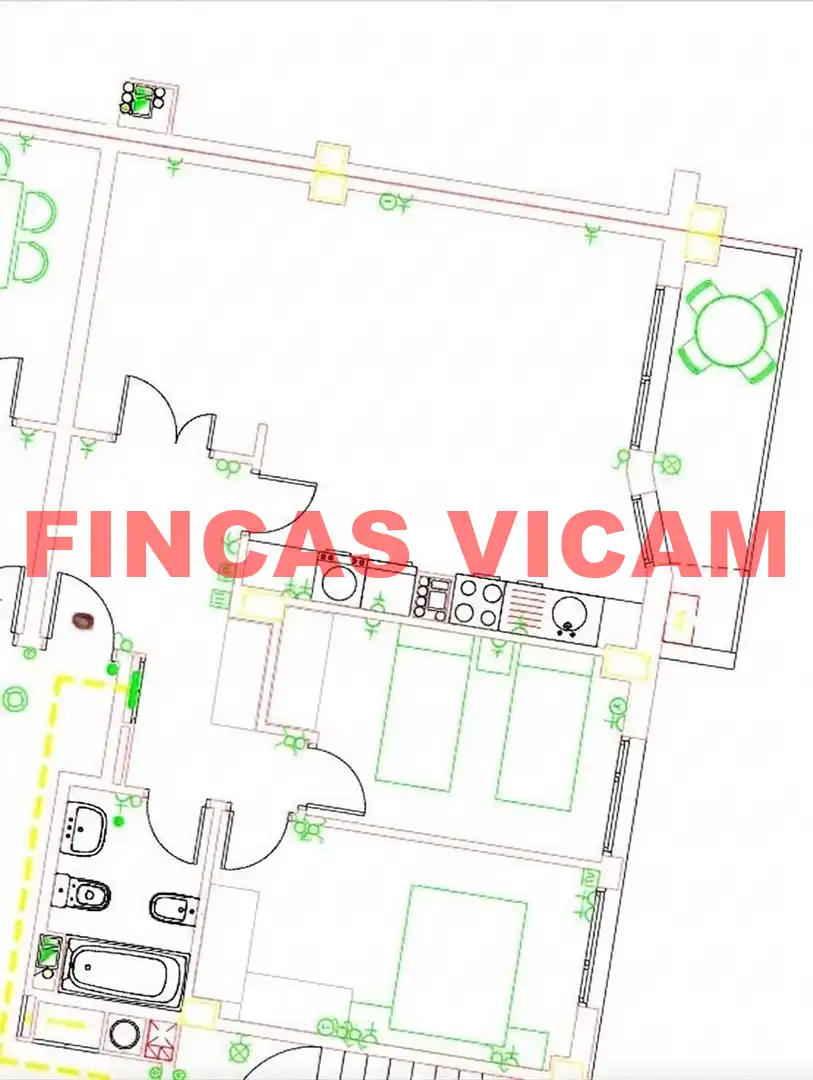 Küche von Wohnung zum Verkauf in Huesca mit Heizung, Parkett und Terrasse