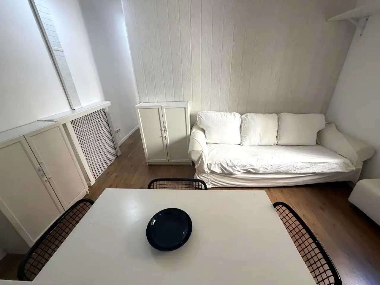 Living room of Flat for rent in Madrid  with Air Conditioner, Heating and Furnished