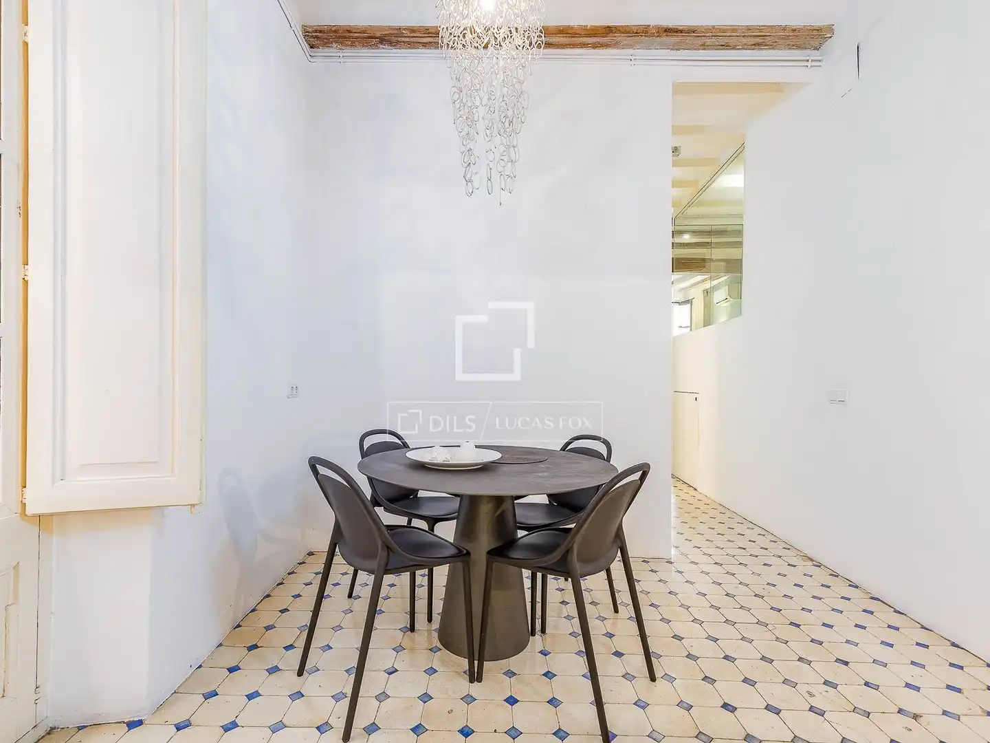 Dining room of Flat for sale in Barcelona  with Air Conditioner, Terrace and Balcony