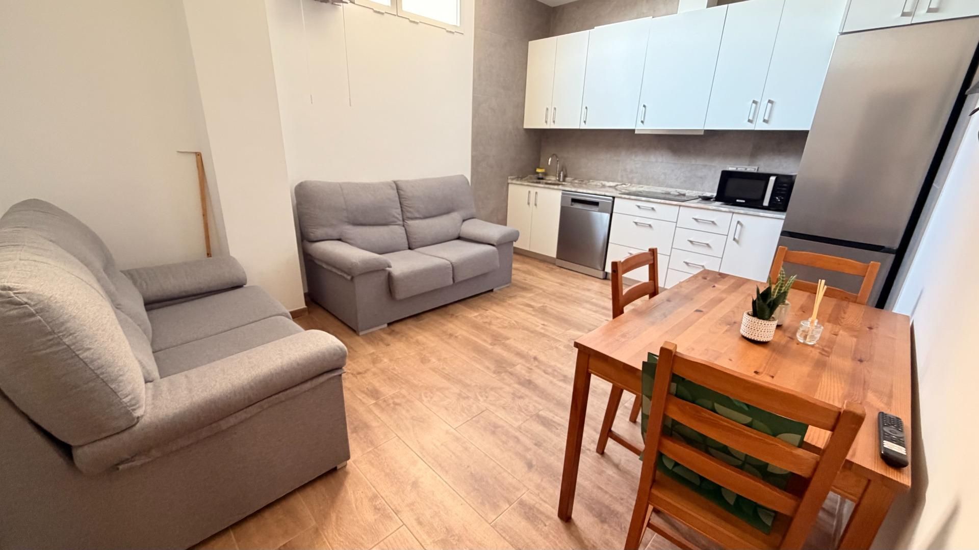 Living room of Flat for rent in Elche / Elx  with Air Conditioner and Furnished