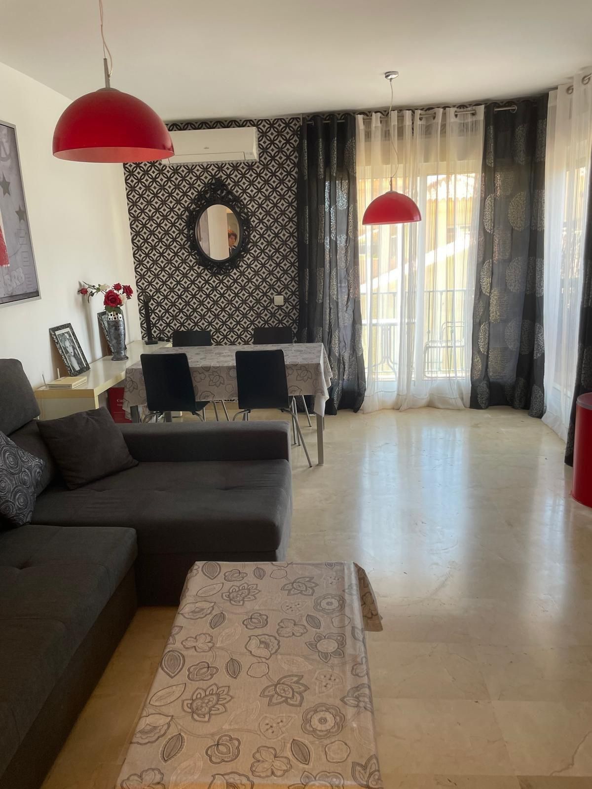Living room of Flat to rent in Mijas  with Air Conditioner and Community pool