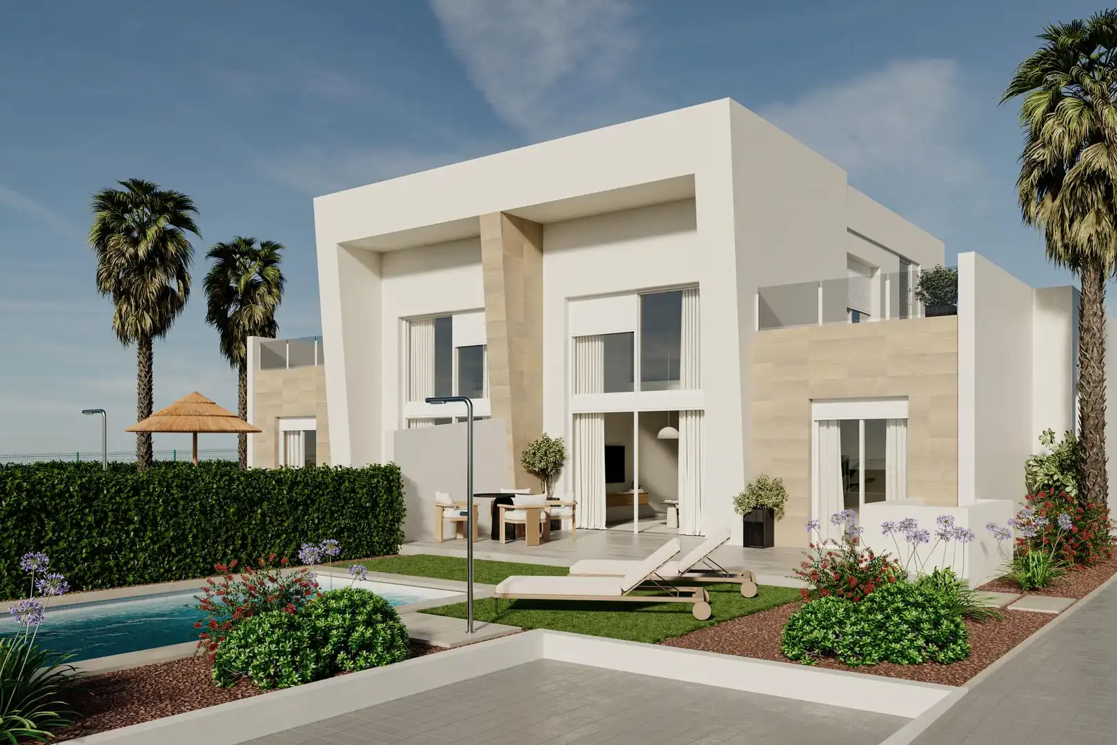 Penthouse with pool for sale in Algorfa