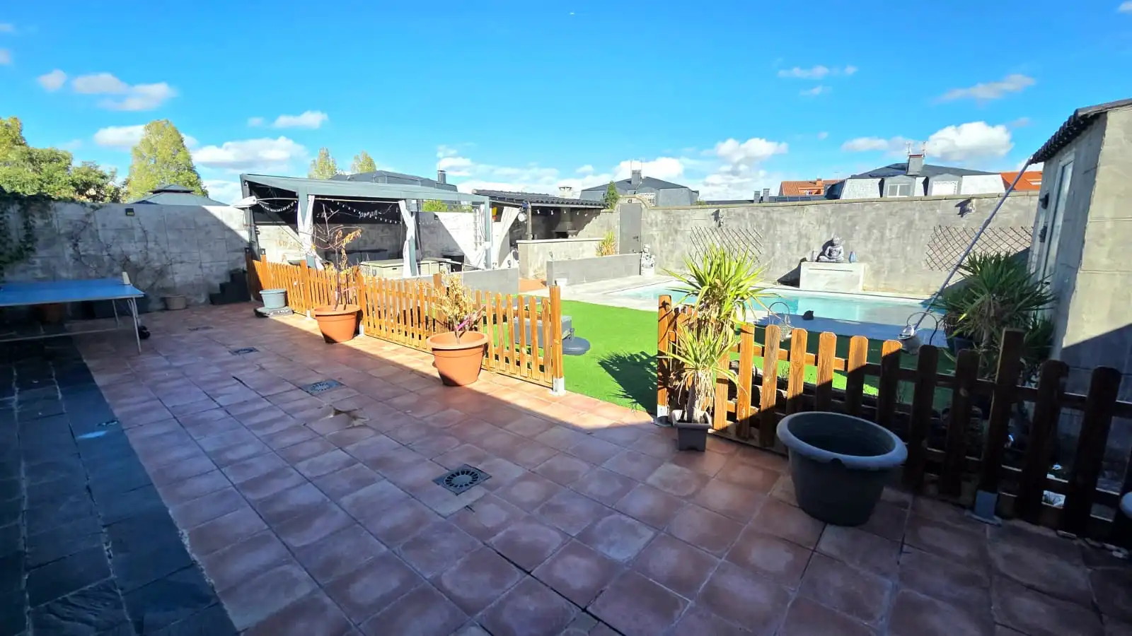 Terrassa de Casa adosada en venda en Illescas amb Aire condicionat, Calefacció i Jardí privat