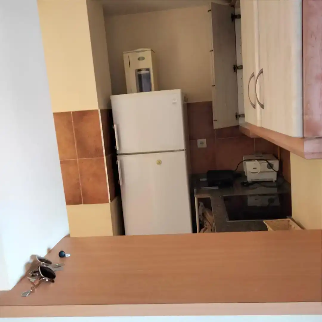 Cocina de Piso de alquiler en Rota con Amueblado, Lavadora y Microondas
