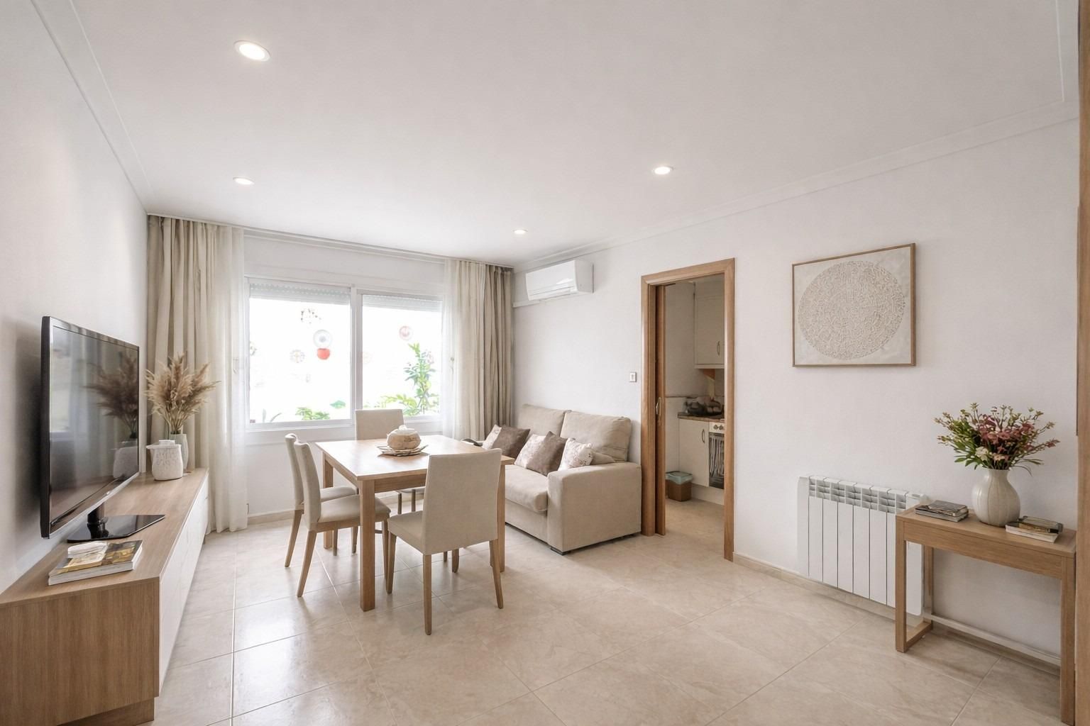 Living room of Planta baja for sale in Mataró  with Heating and Terrace