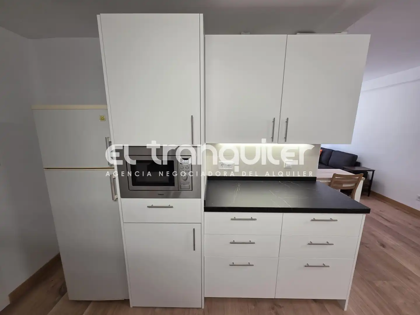 Küche von Wohnung zur Miete in Madrid mit Klimaanlage, Terrasse und Möbliert