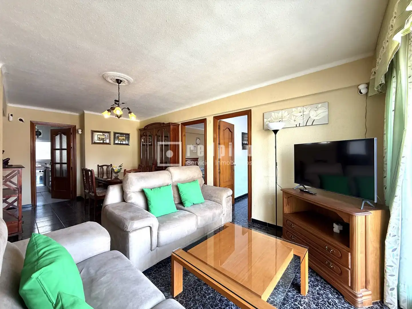 Sala de estar de Piso en venta en Málaga Capital con Aire acondicionado, Terraza y Alarma