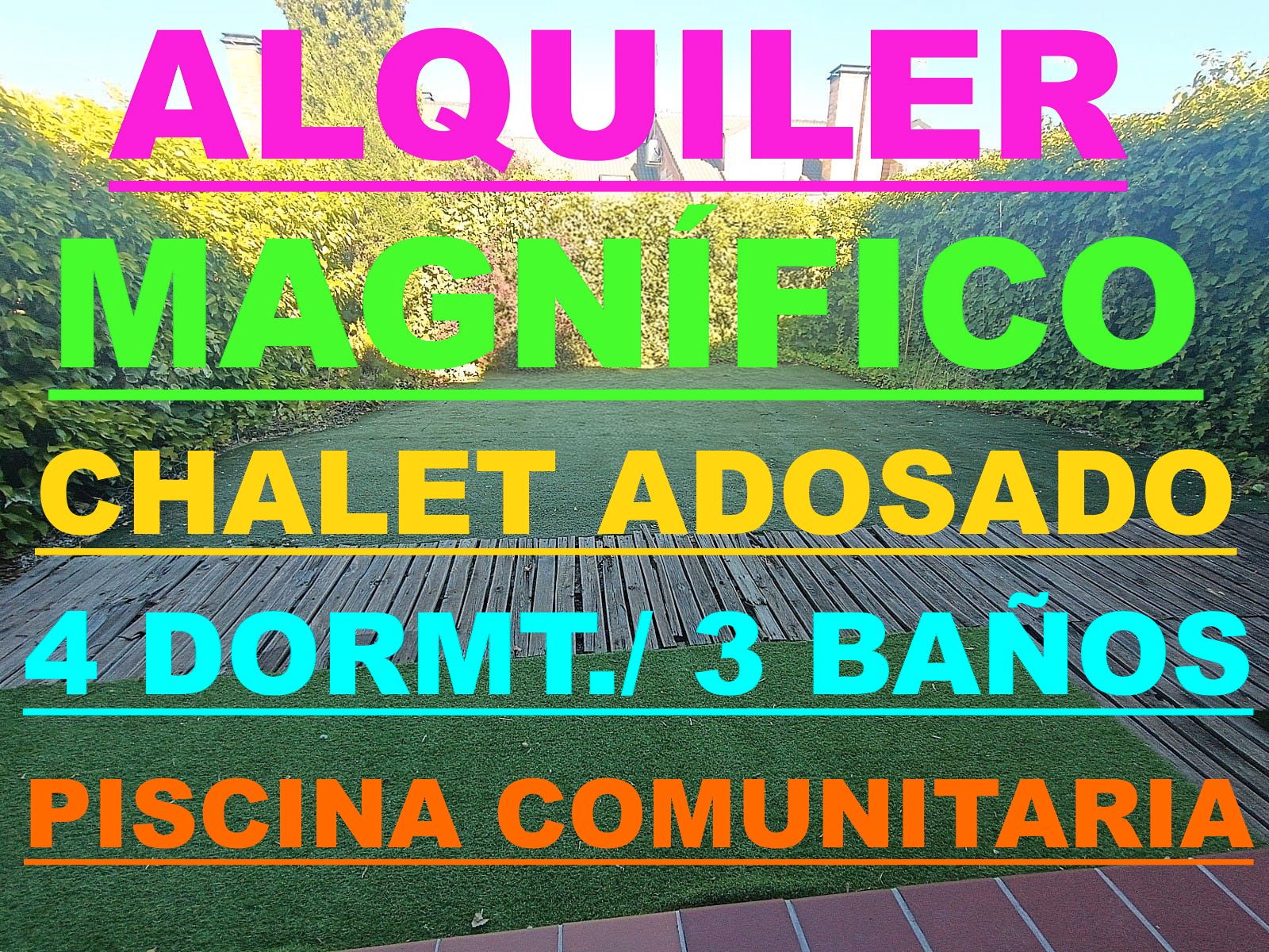 Exterior view of House or chalet to rent in Leganés  with Heating, Private garden and Parquet flooring