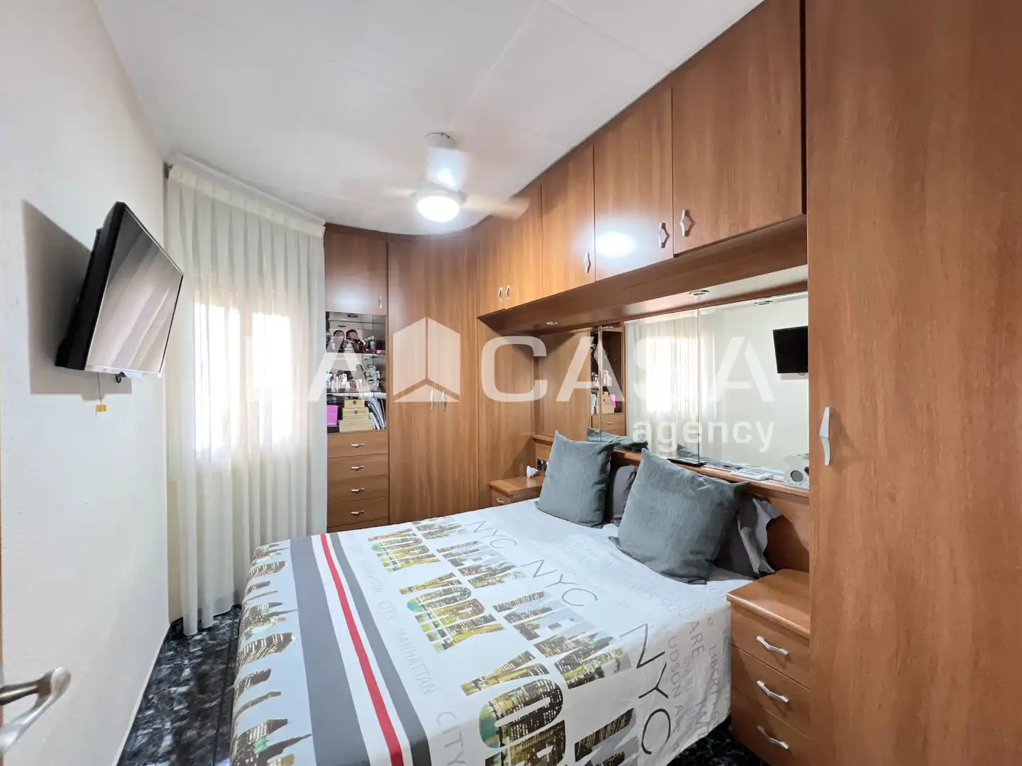 Schlafzimmer von Wohnung zum Verkauf in Badalona mit Heizung