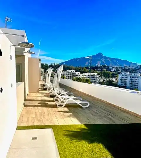 Terrace of Attic for rent in Marbella  with Air Conditioner, Heating and Terrace