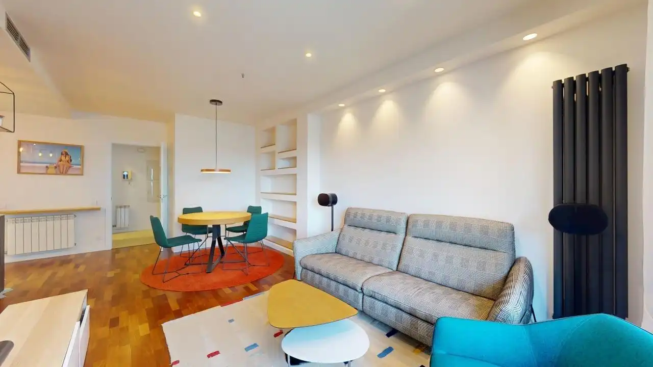 Sala d'estar de Pis en venda en Barcelona amb Aire condicionat, Calefacció i Parquet