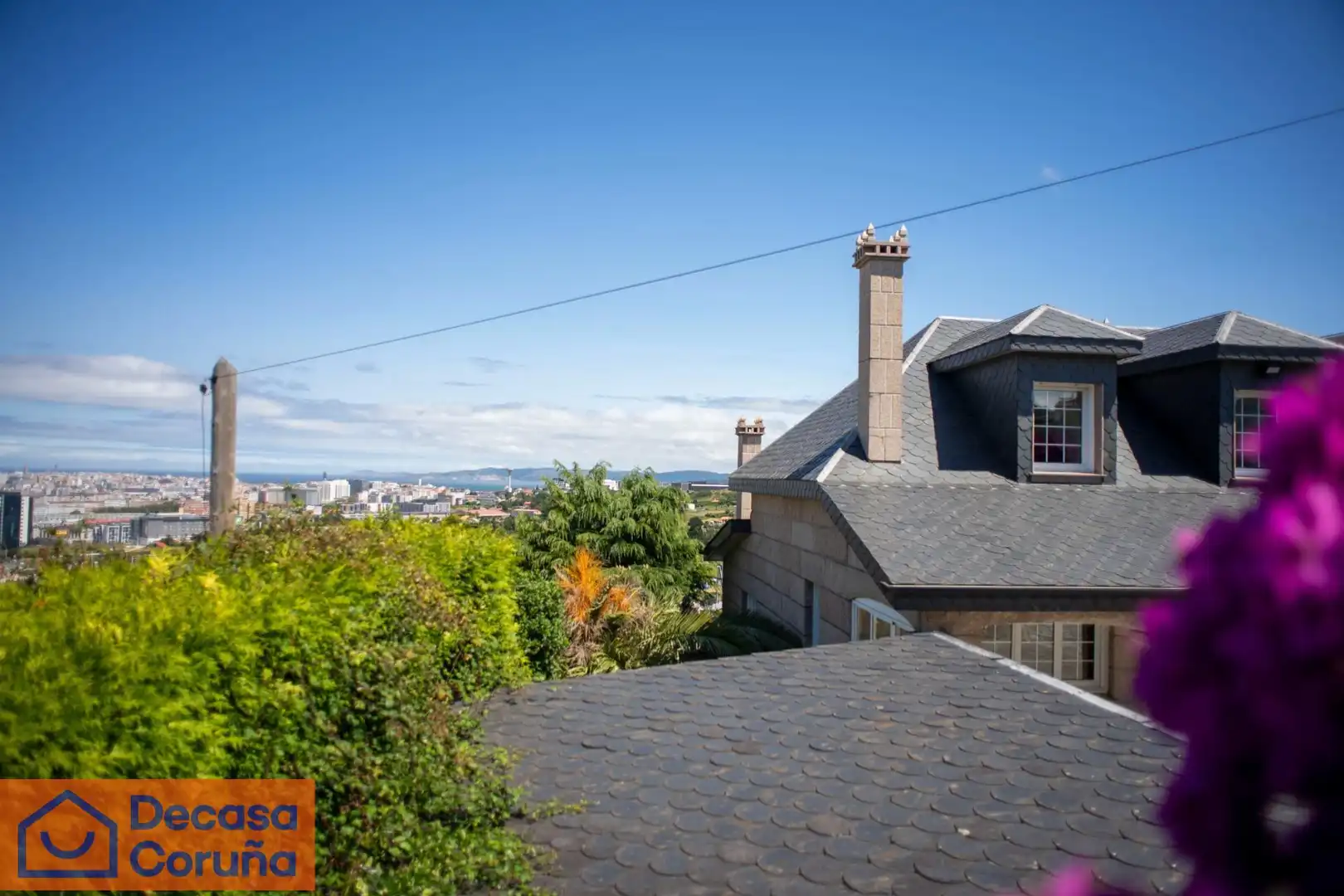 Exterior view of Houses for sale in A Coruña Capital   with Heating, Private garden and Terrace