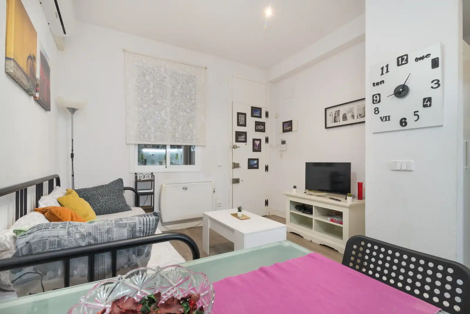 Wohnzimmer von Wohnung zur Miete in Madrid mit Klimaanlage und Möbliert