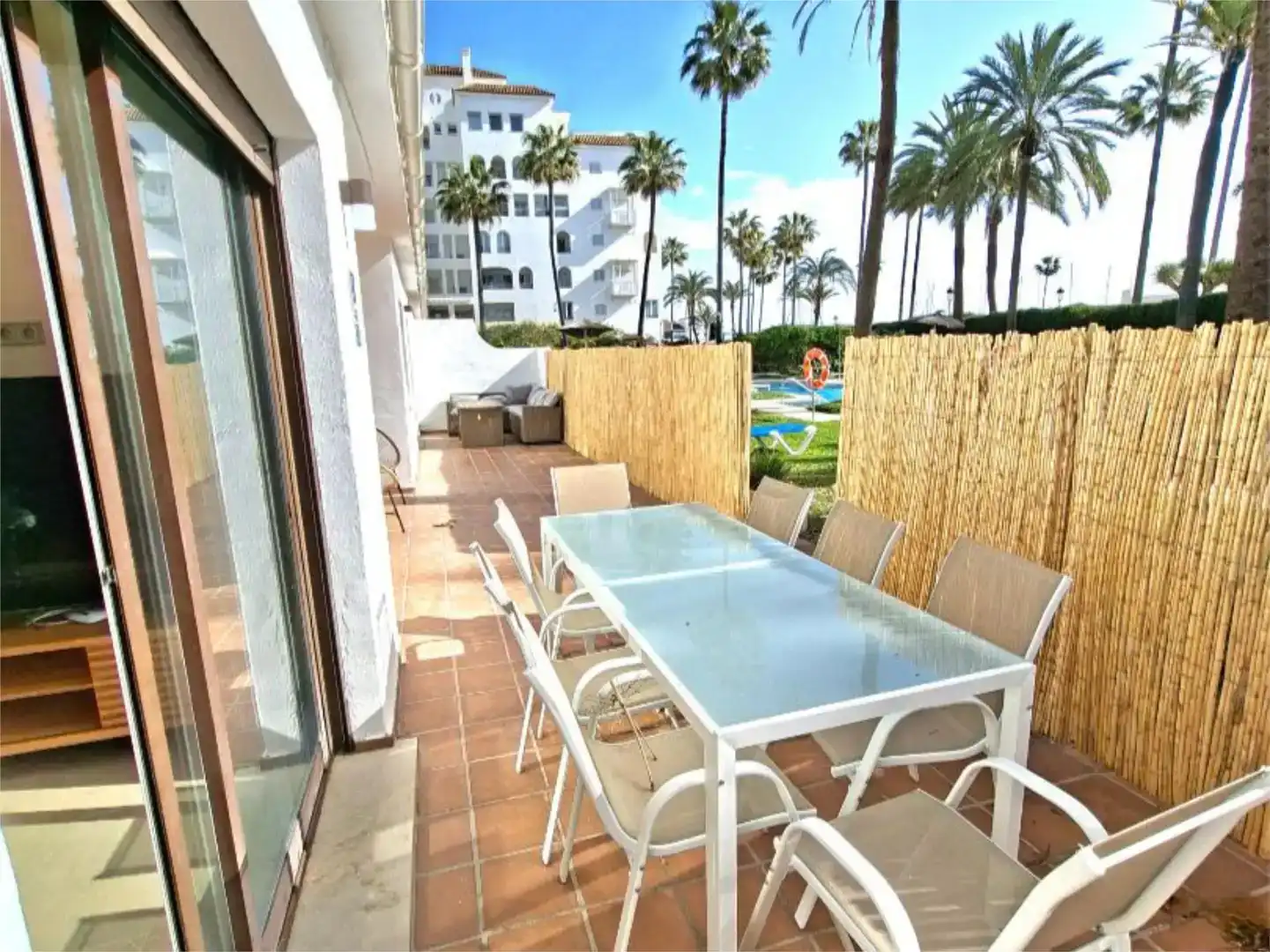 Terrace of Flat for sale in Manilva  with Air Conditioner and Swimming Pool
