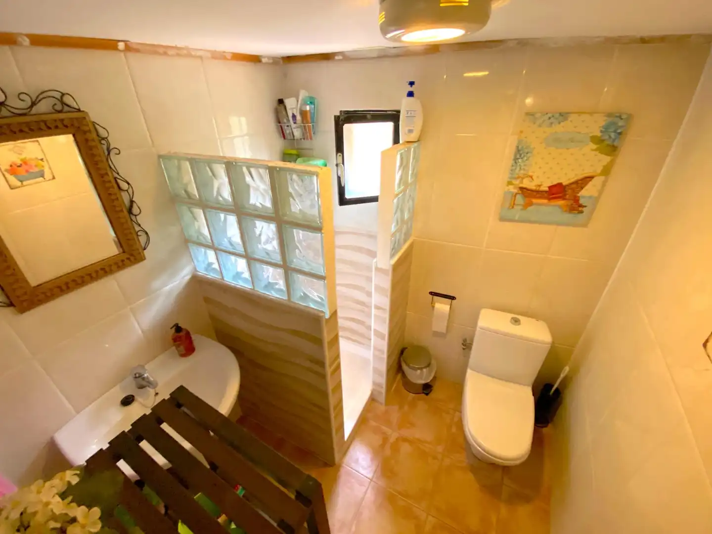Badezimmer von Haus oder Chalet zum Verkauf in Mazarrón mit Klimaanlage, Privatgarten und Schwimmbad
