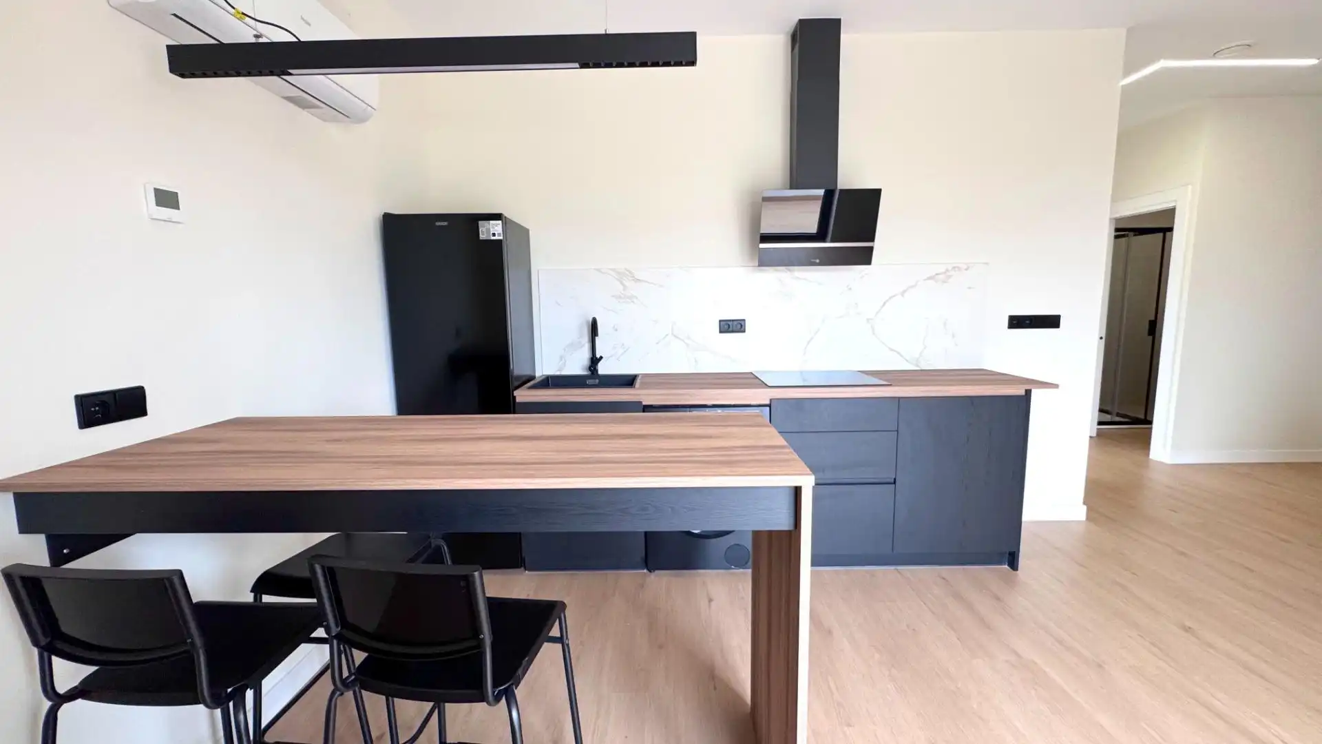 Cocina de Piso de alquiler en Suances con Calefacción, Terraza y Amueblado