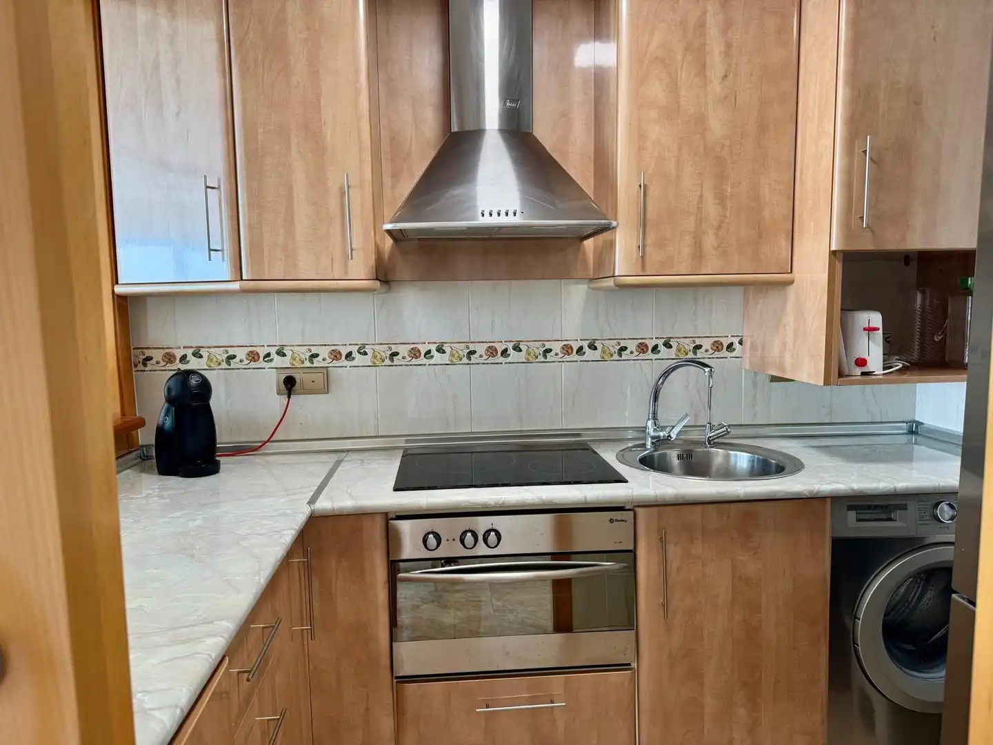Kitchen of Apartments for rent in Alicante / Alacant  with Air Conditioner, Furnished and Community pool