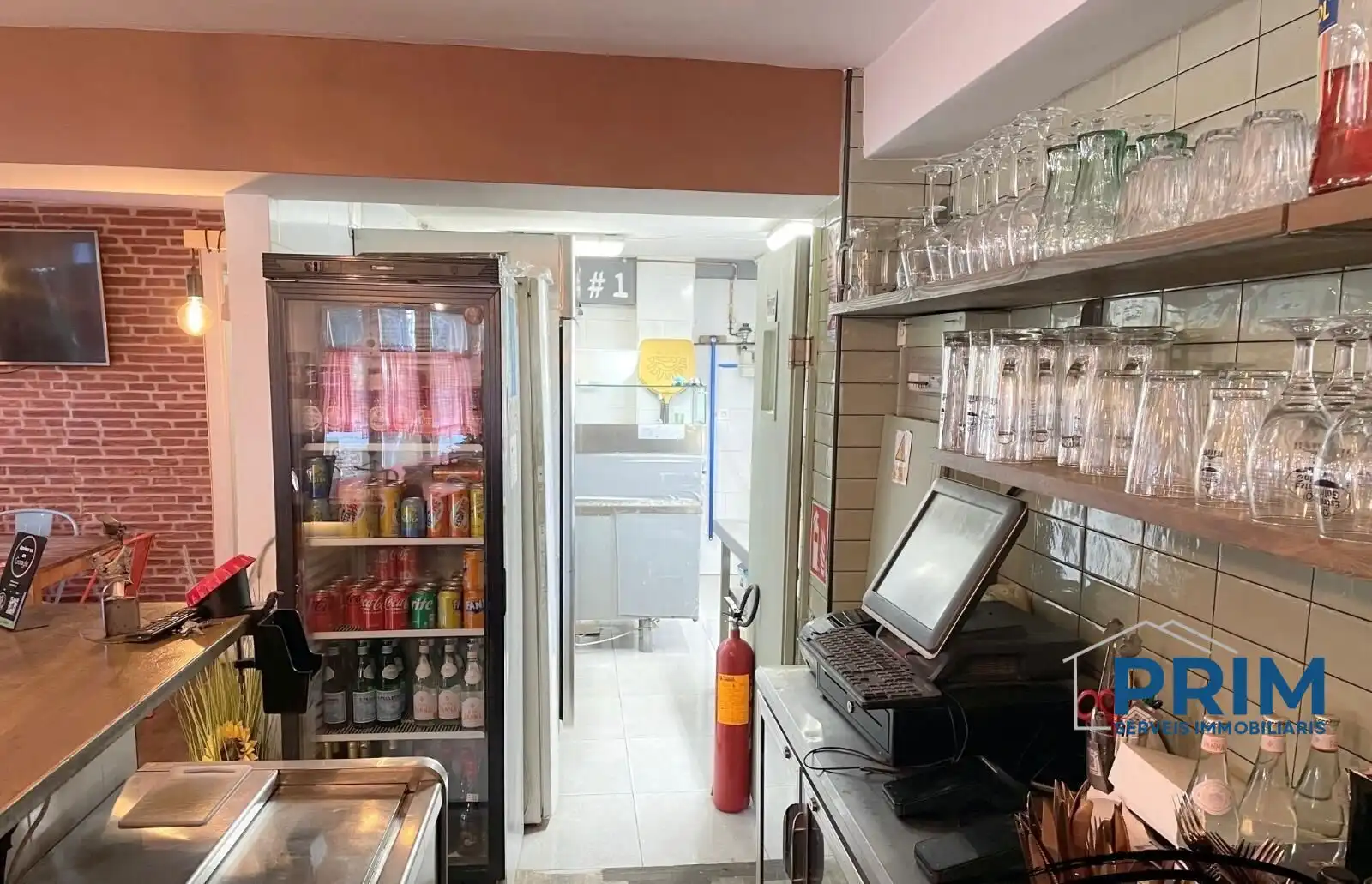 Küche von Geschaftsraum zur Miete in Salou mit Klimaanlage, Terrasse und Möbliert