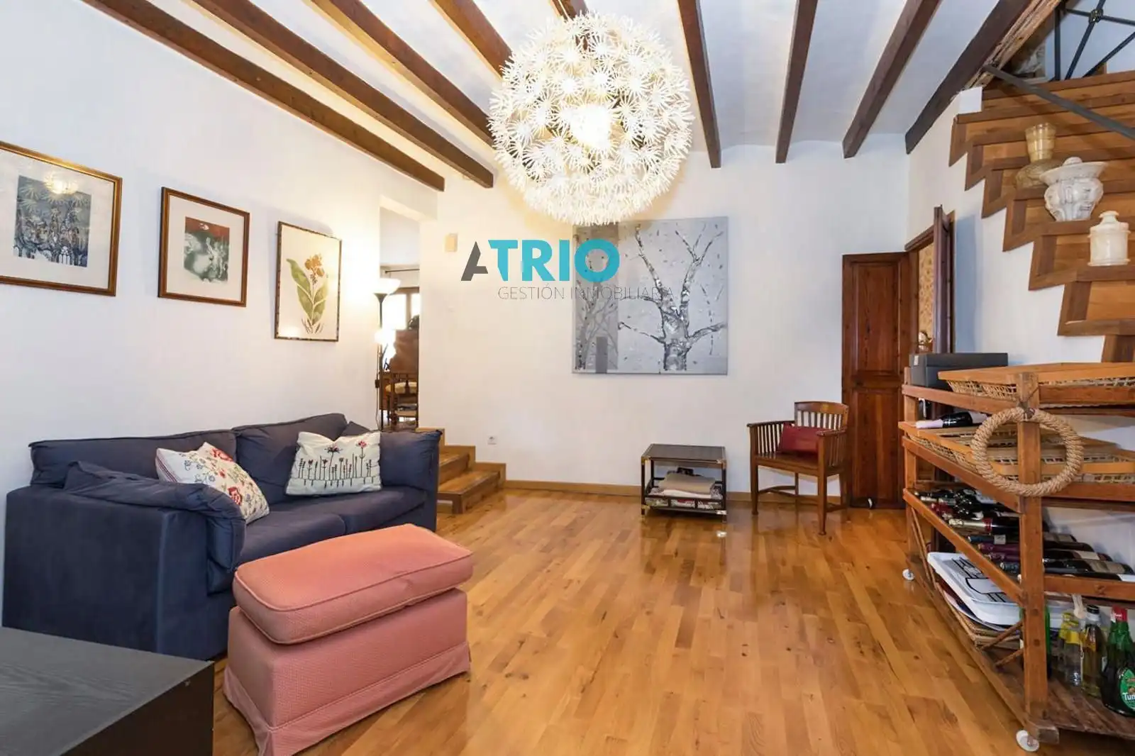 Sala de estar de Dúplex de alquiler en Alaró con Aire acondicionado, Calefacción y Parquet