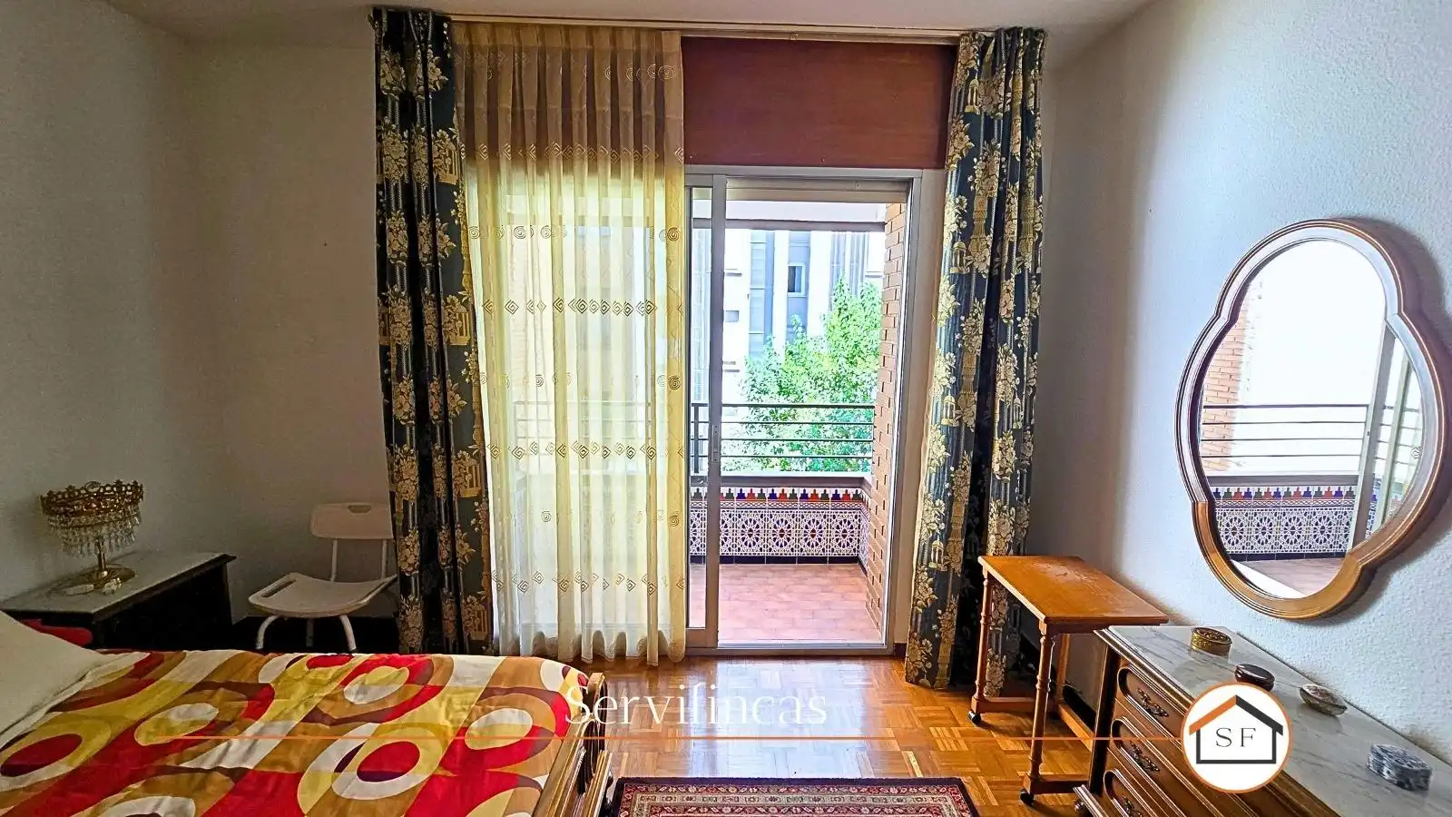 Schlafzimmer von Wohnung zum Verkauf in Madrid mit Klimaanlage, Heizung und Parkett