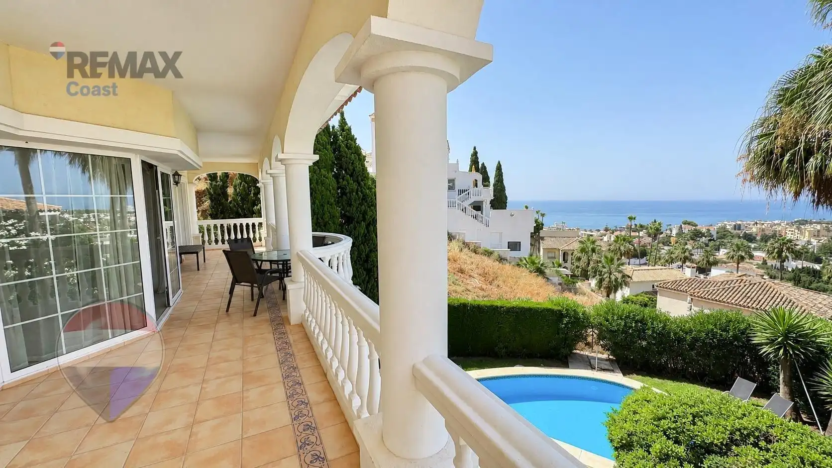 Terraza de Casa o chalet en venta en Mijas con Aire acondicionado, Jardín privado y Terraza