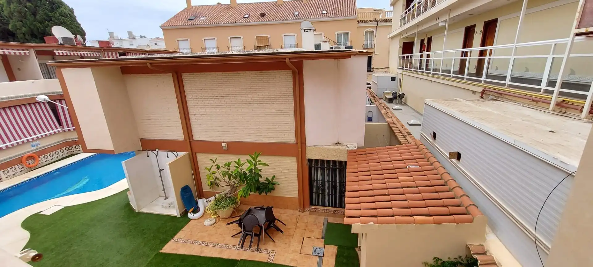 Terraza de Estudio de alquiler en Torremolinos con Aire acondicionado, Calefacción y Terraza