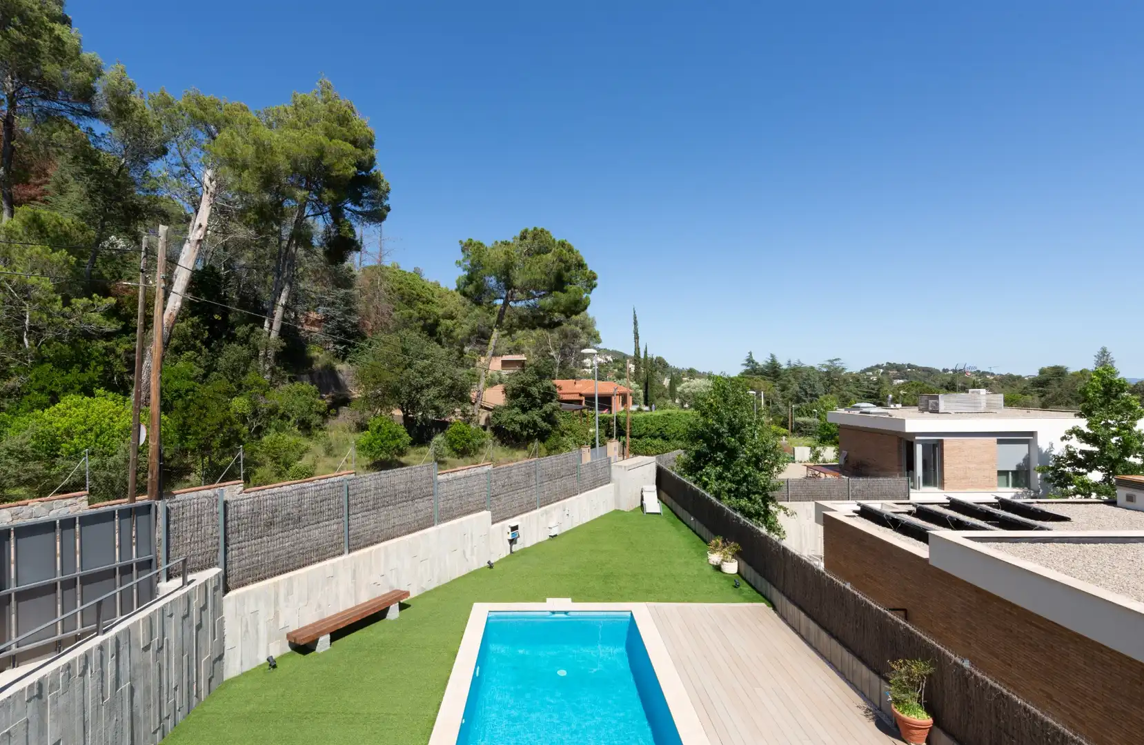 Piscina de Casa o xalet en venda en Matadepera amb Aire condicionat, Calefacció i Jardí privat