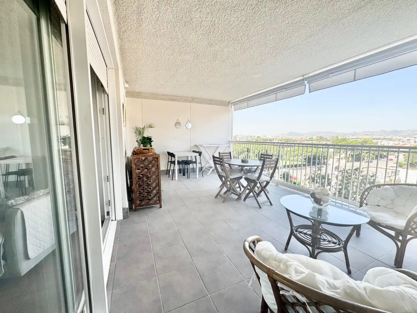 Terraza de Apartamento de alquiler en Canet d'En Berenguer con Aire acondicionado, Calefacción y Amueblado