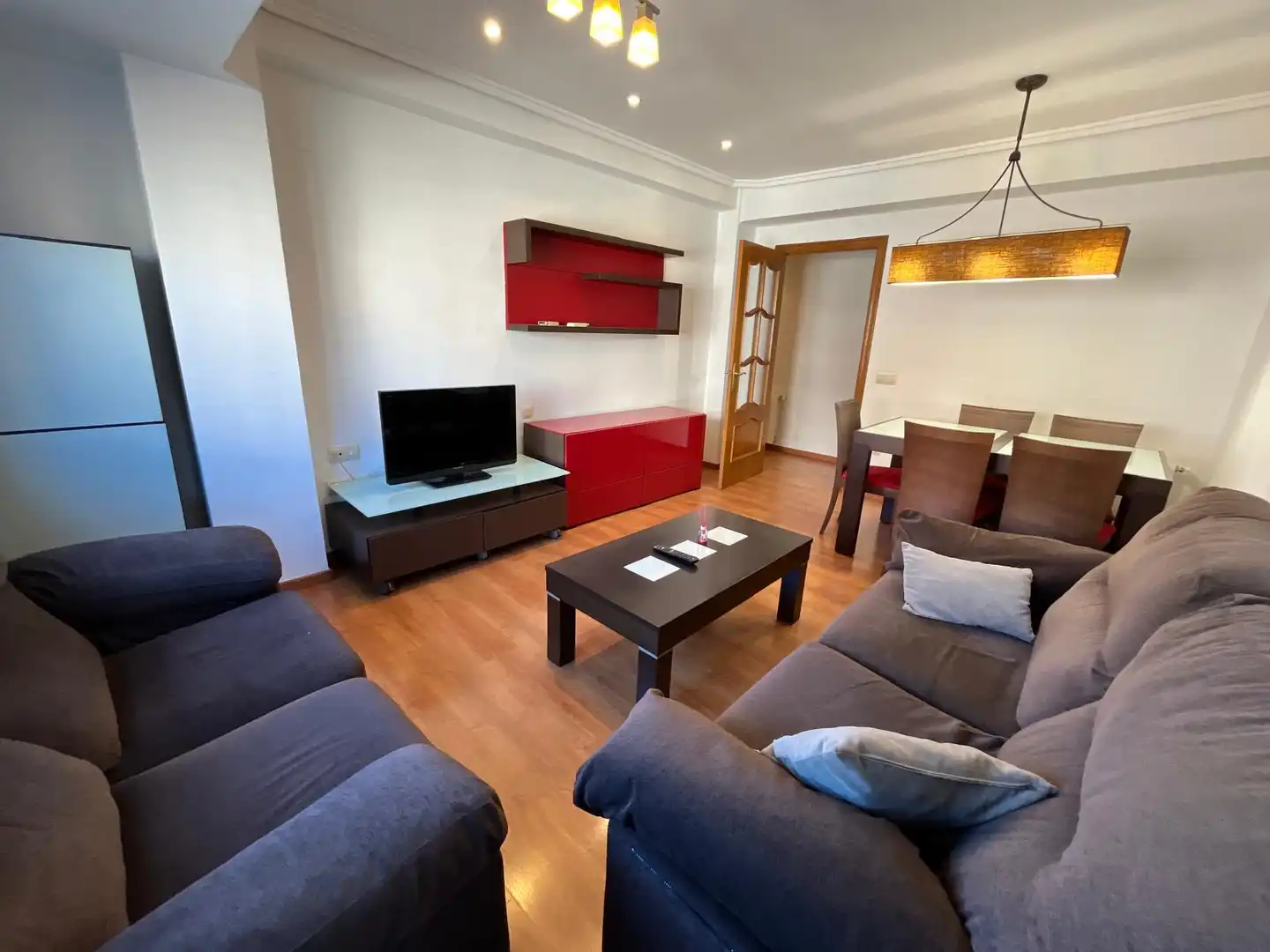 Wohnzimmer von Wohnung zum Verkauf in Valencia mit Klimaanlage, Heizung und Parkett