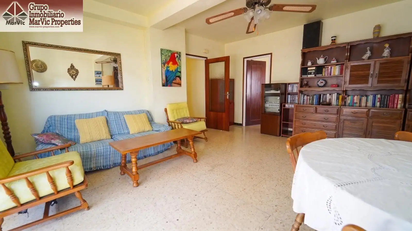 Sala de estar de Ático en venta en Benidorm con Terraza y Amueblado