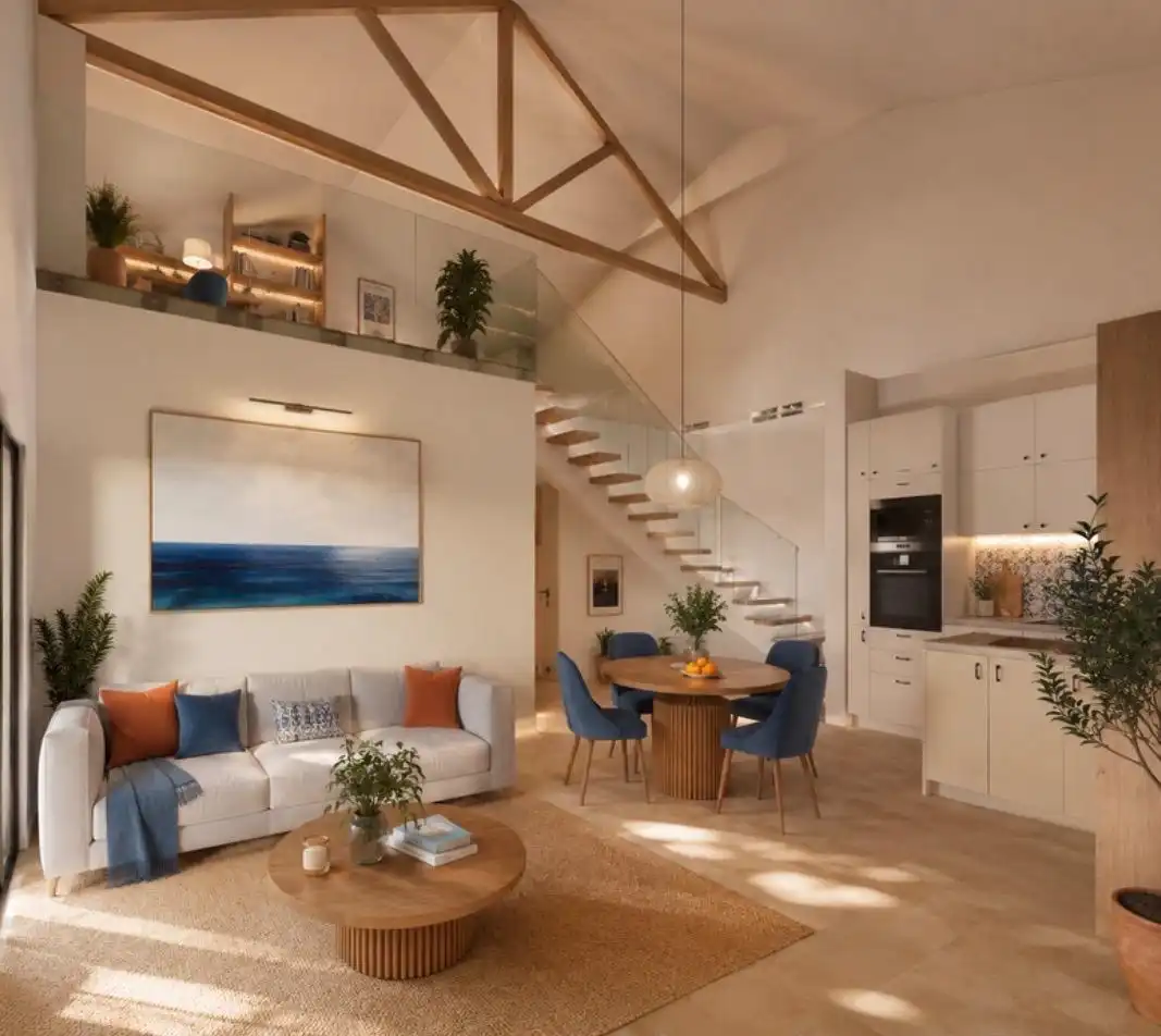 Sala d'estar de Apartament en venda en Guardamar del Segura amb Aire condicionat, Calefacció i Jardí privat