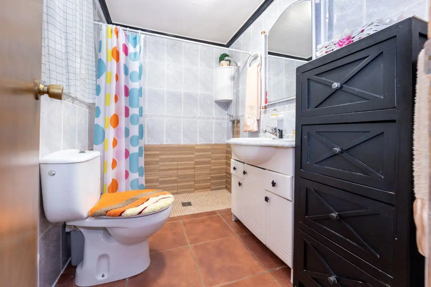 Baño de Finca rústica en venta en Alhama de Granada con Aire acondicionado, Jardín privado y Terraza