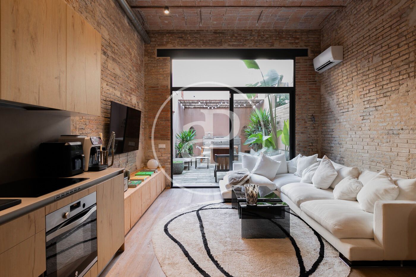 Sala d'estar de Pis en venda en  Barcelona Capital amb Aire condicionat, Calefacció i Terrassa