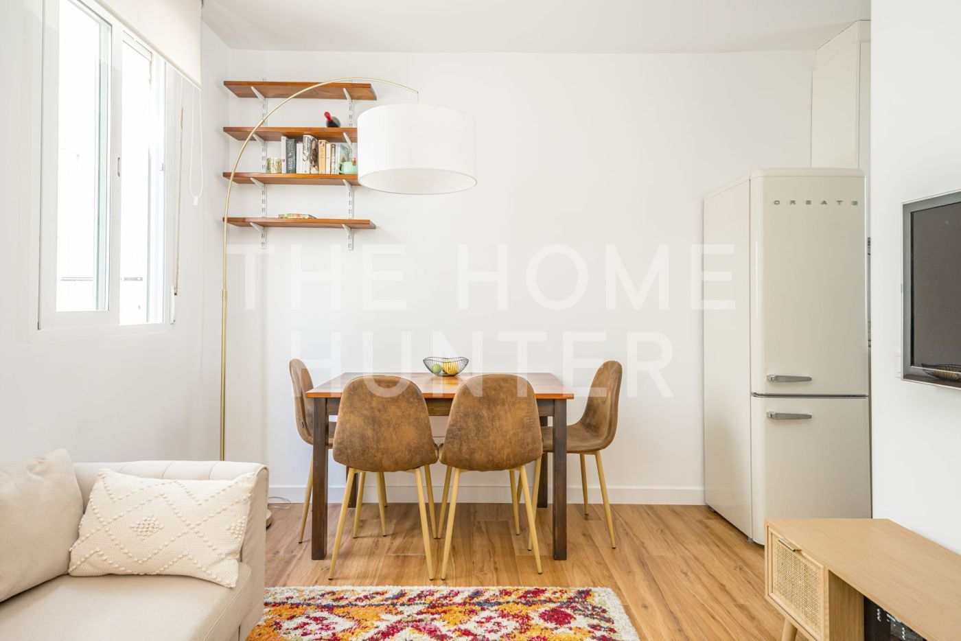 Dining room of Flat for sale in  Madrid Capital  with Air Conditioner and Furnished