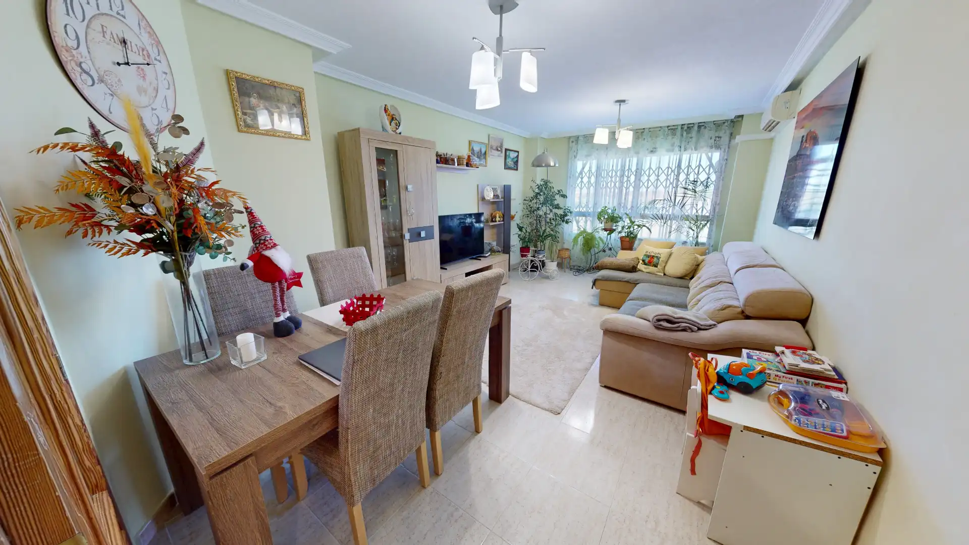 Wohnzimmer von Wohnung zum Verkauf in Mutxamel mit Klimaanlage und Abstellraum