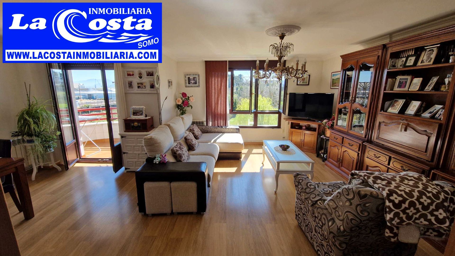 Sala de estar de Piso en venta en Santander con Calefacción, Parquet y Terraza