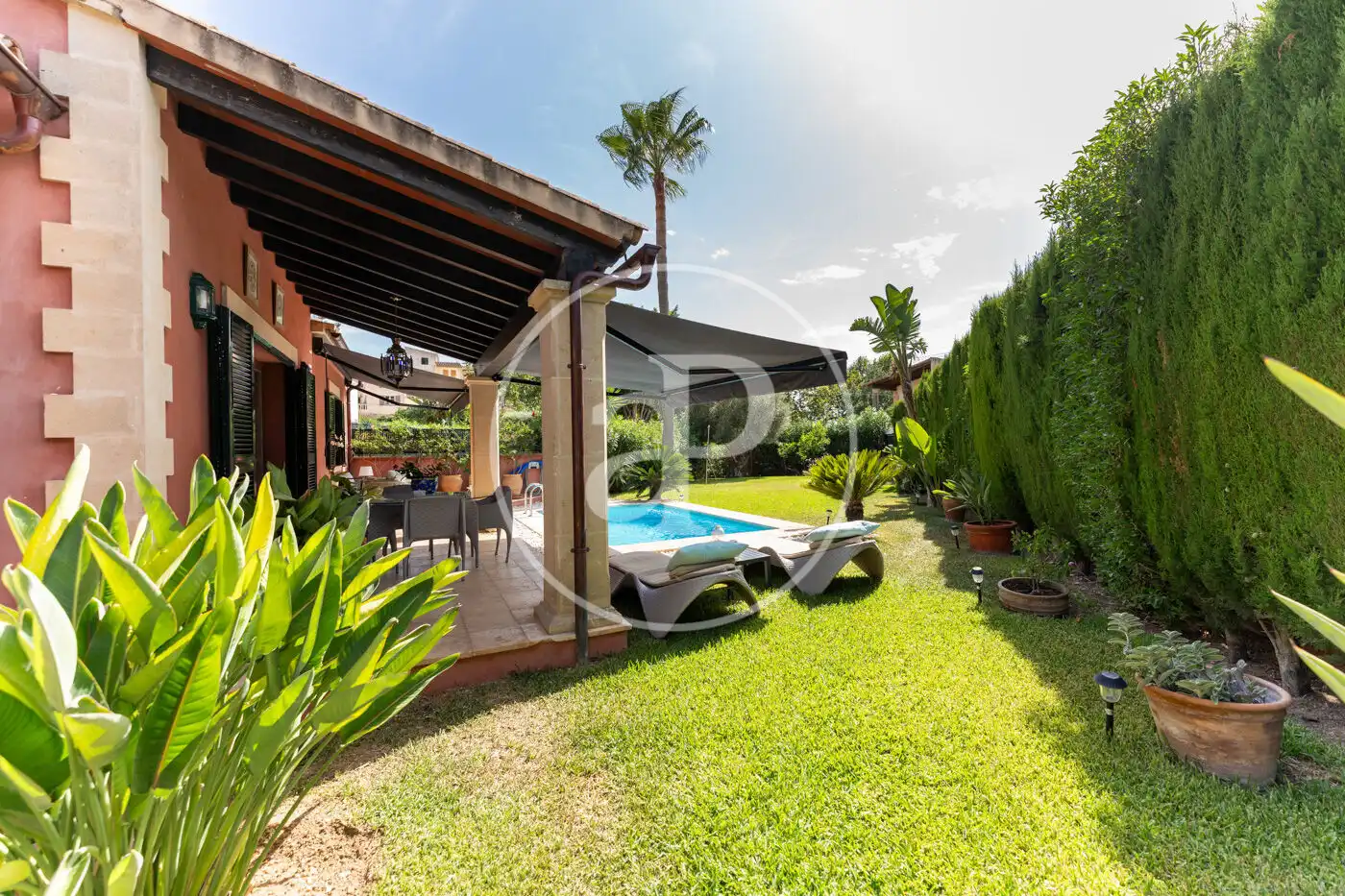Garden of Detached homes for sale in Calvià  with Air Conditioner, Heating and Private garden