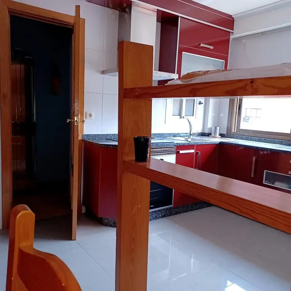 Küche von Wohnung zur Miete in Ourense Capital  mit Heizung, Privatgarten und Möbliert