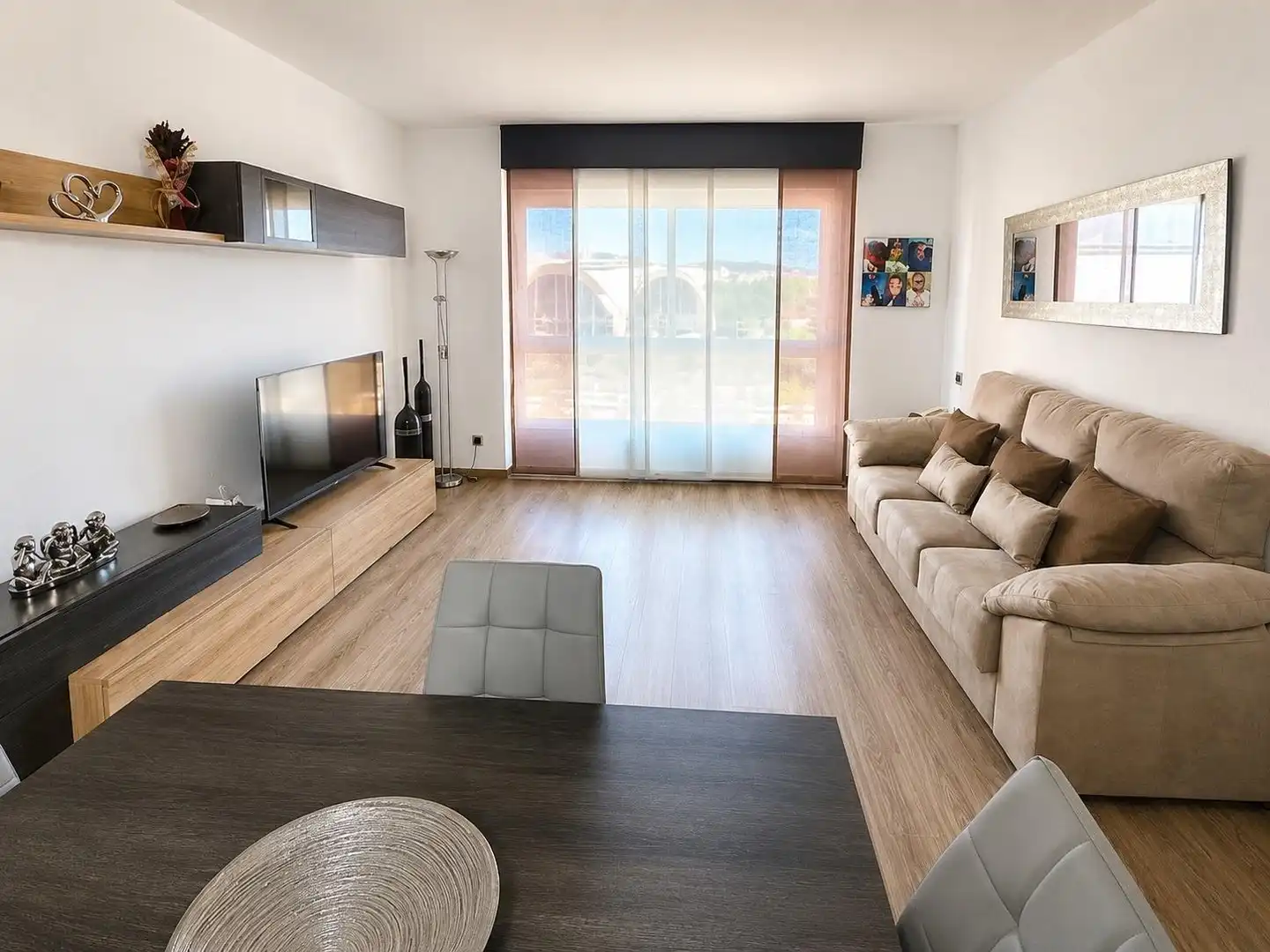 Sala de estar de Piso en venta en Barcelona con Parquet