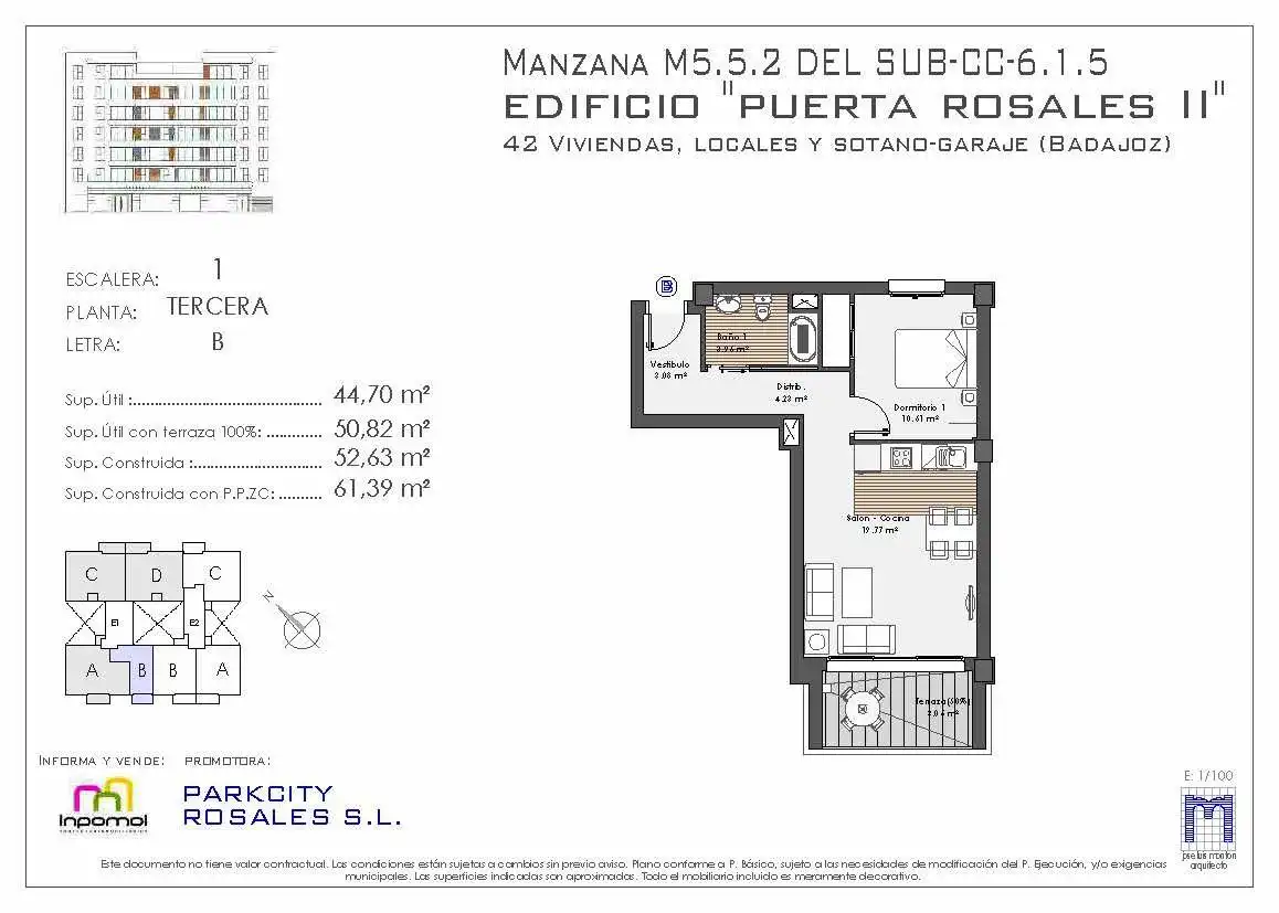 Apartamento en venta en Badajoz con Aire acondicionado, Calefacción y Jardín privado