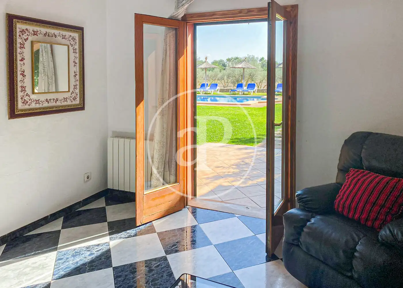 Garden of Houses for rent in Llucmajor  with Air Conditioner, Heating and Private garden