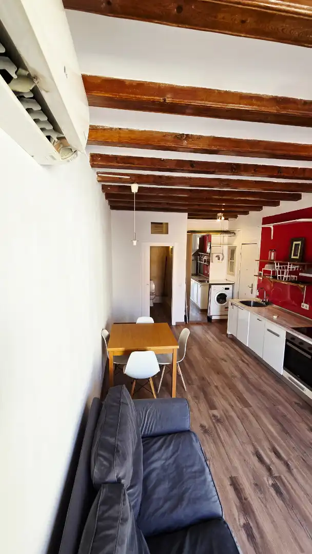 Kitchen of Flat for sale in Barcelona  with Air Conditioner, Heating and Parquet flooring