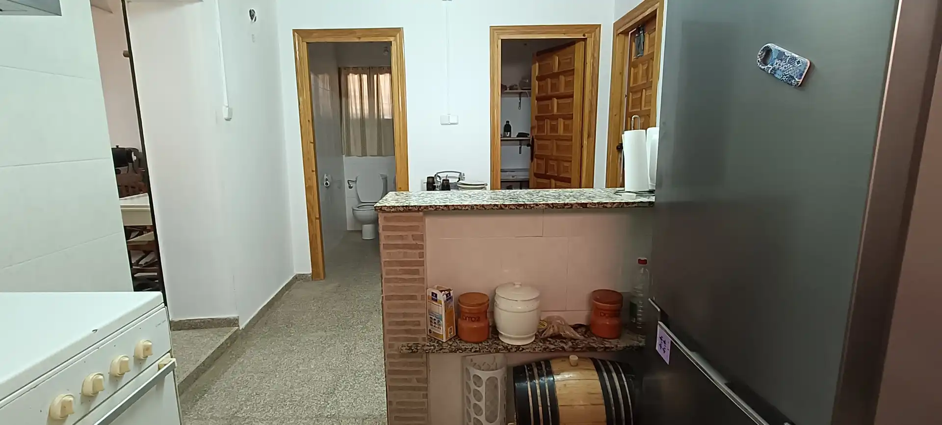 Cuina de Casa o xalet en venda en Almansa amb Jardí privat