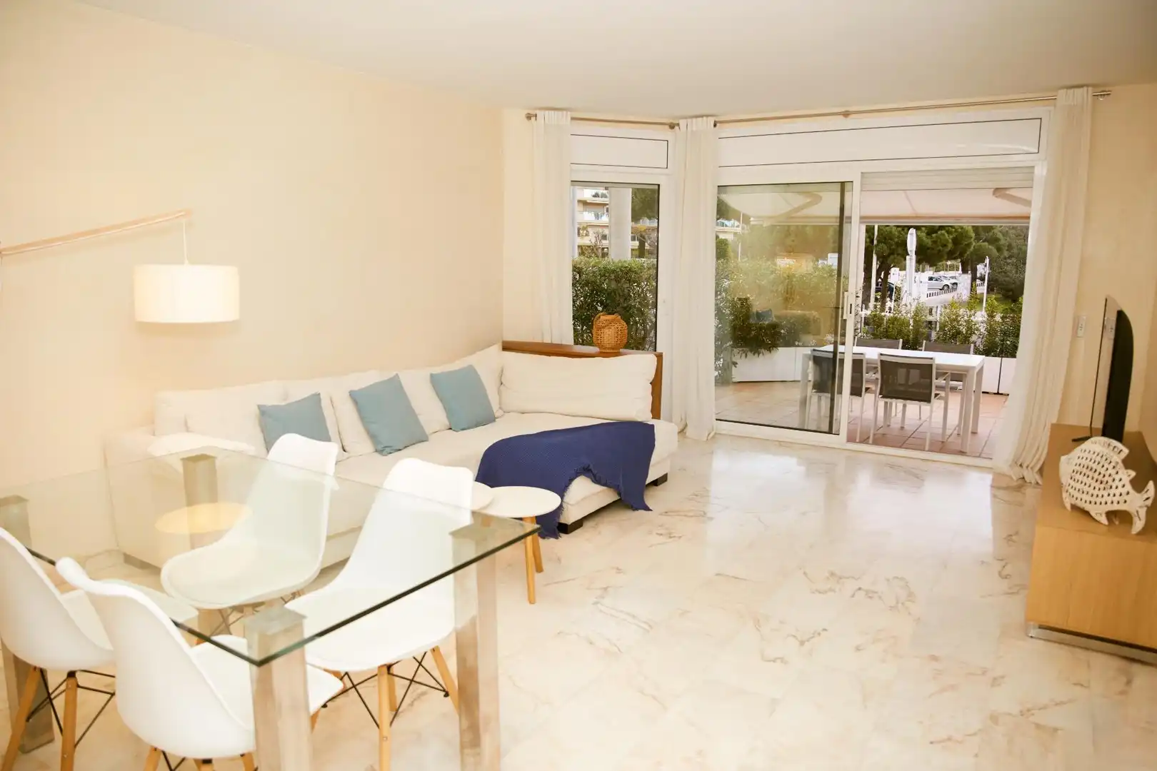 Living room of Ground floor for sale in Sant Feliu de Guíxols  with Heating, Private garden and Terrace
