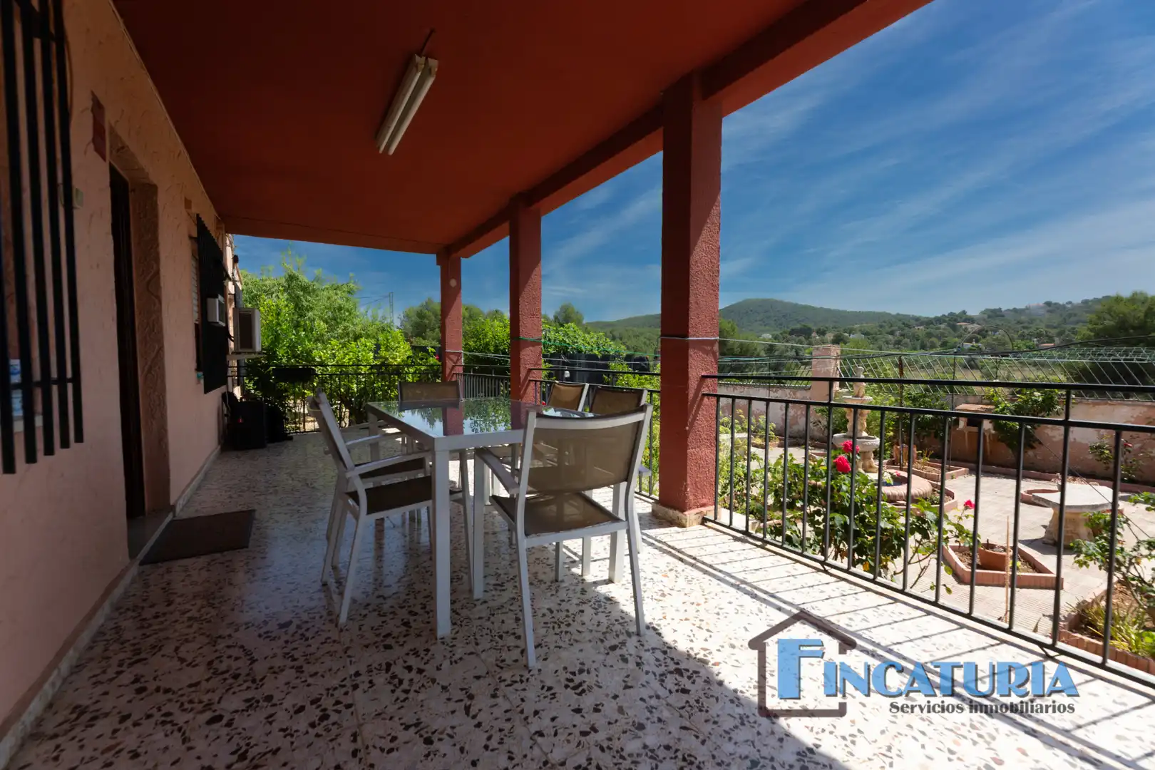 Terrassa de Casa o xalet en venda en Vilamarxant amb Aire condicionat, Jardí privat i Terrassa